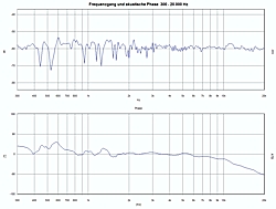 Frequenzgang und akustische Phase